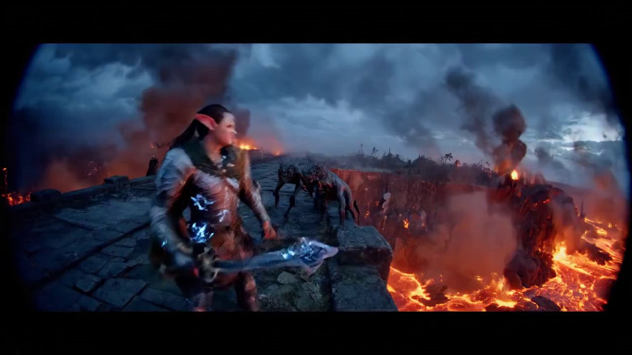 wide establishing shot transitioning to tight tracking shots during combat - Veo 3 AI video prompt thumbnail
