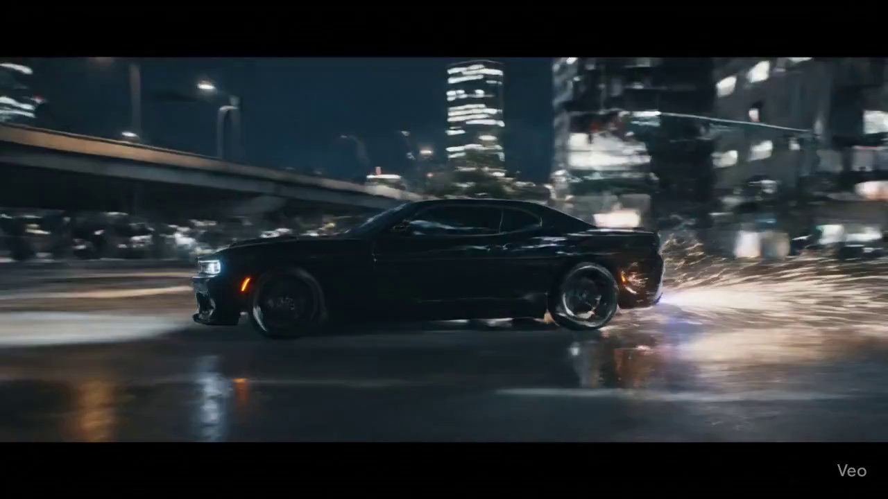 High-Speed Car Chase: Cinematic Motion Blur Sequence