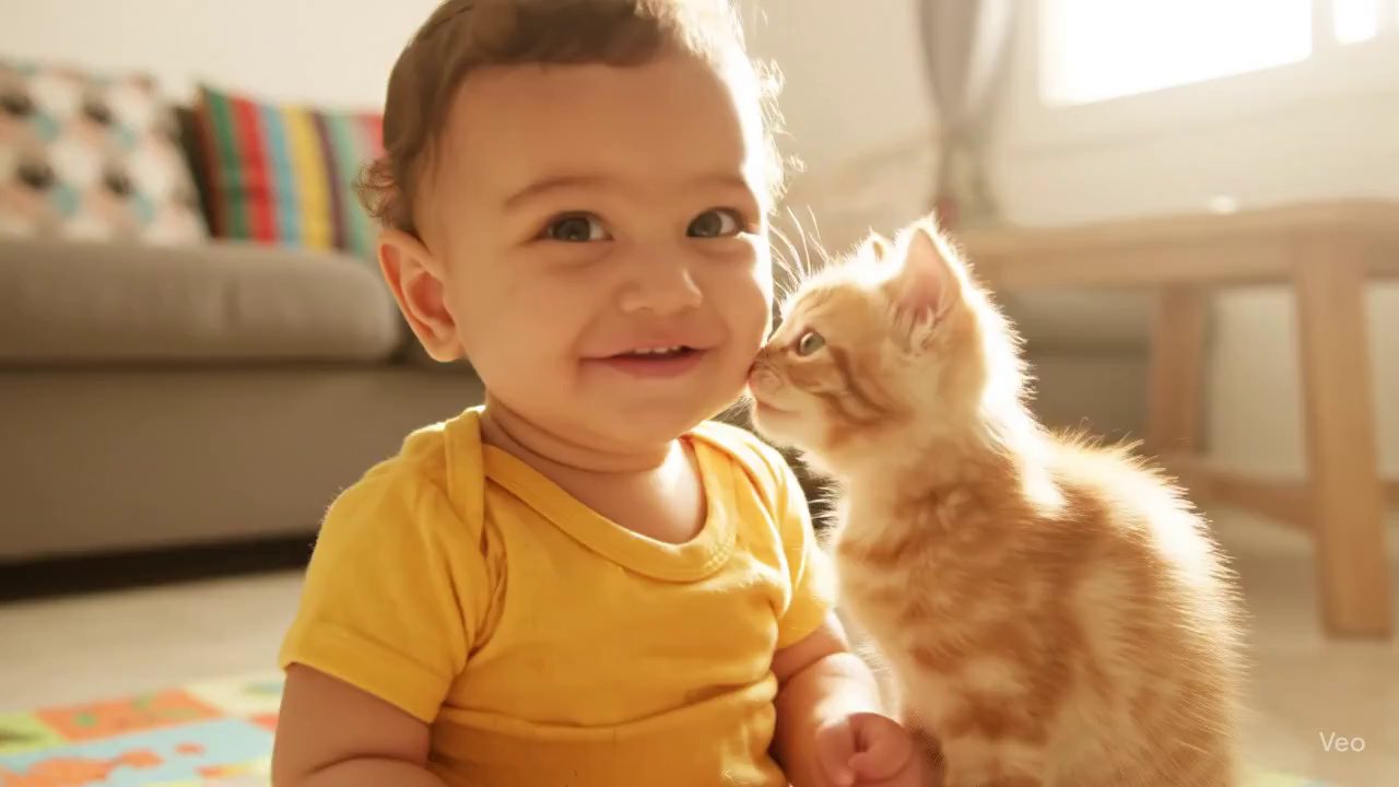Cozy Tunisian Baby Nuzzle: Authentic iPhone Moment - Veo 3 AI video prompt thumbnail