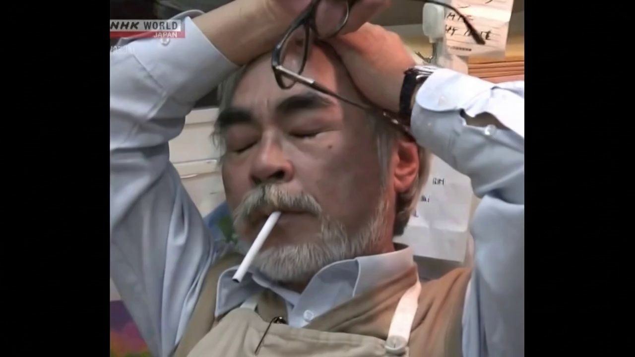 {
  "description": "An older Japanese animator in ...