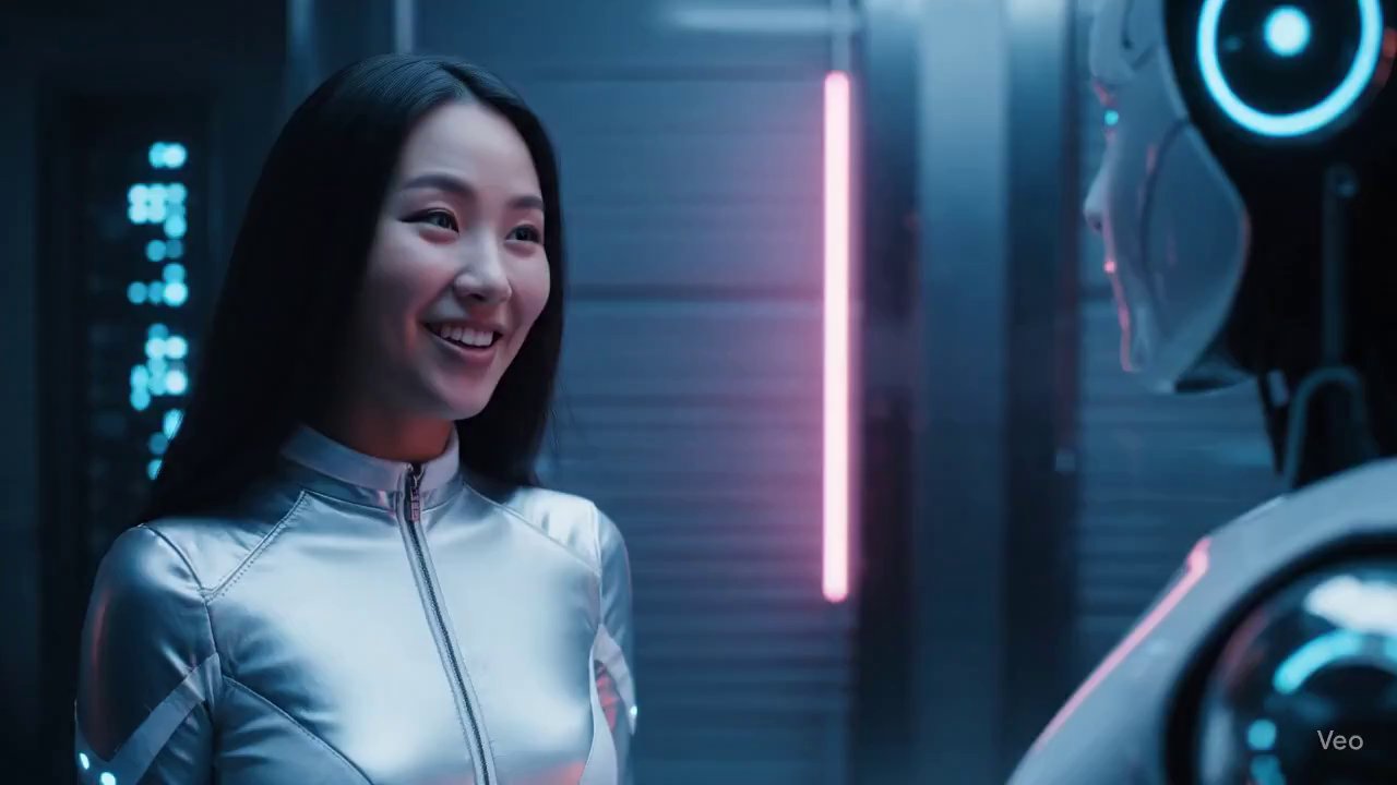 Sleek Sci-Fi Smart Home: Evening Ambiance - Veo 3 AI video prompt thumbnail