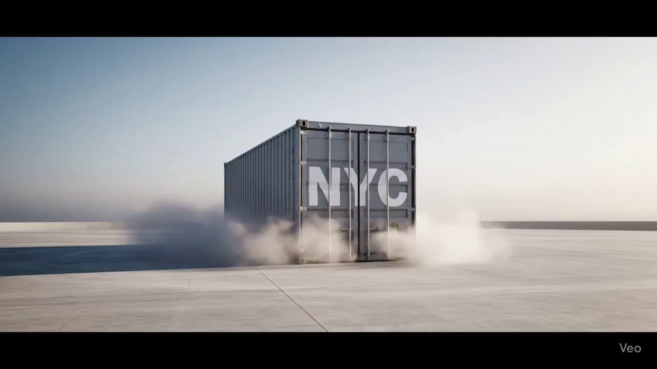 NYC Skyline: VFX Ad-Quality in Seconds - Veo 3 AI video prompt thumbnail
