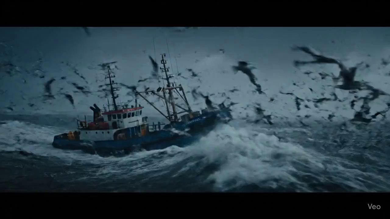 Stormy Seas: Trawler's Battle Against Nature - Veo 3 AI video prompt thumbnail