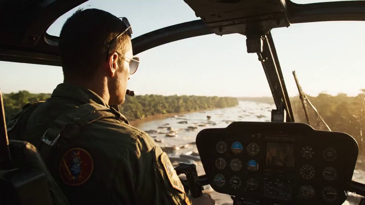 Helicopter Pilot's Perilous River Rescue - Veo 3 AI video prompt thumbnail
