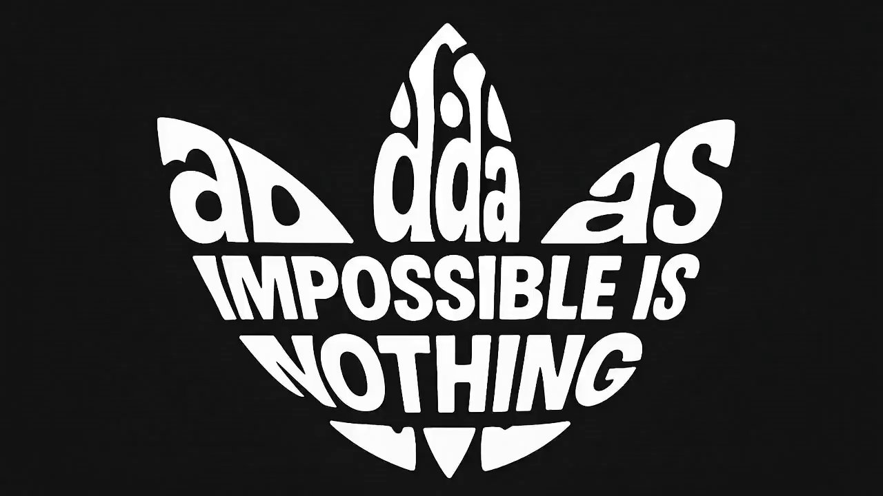 Adidas logo ad transformation