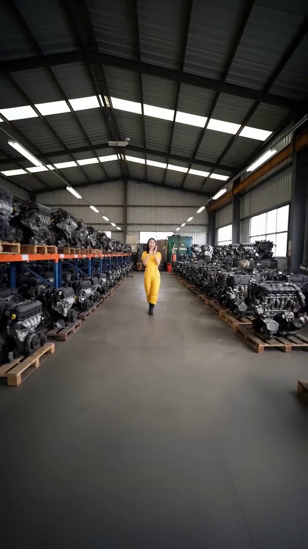 {
  "description": "Inside a large auto parts ware... - Veo 3 AI video prompt thumbnail