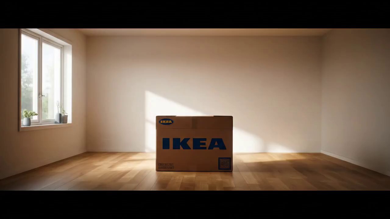 A sealed IKEA box trembles