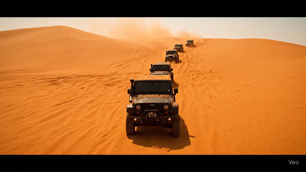 Desert Convoy: Hyper-realistic Off-Road Adventure - Veo 3 AI video prompt thumbnail