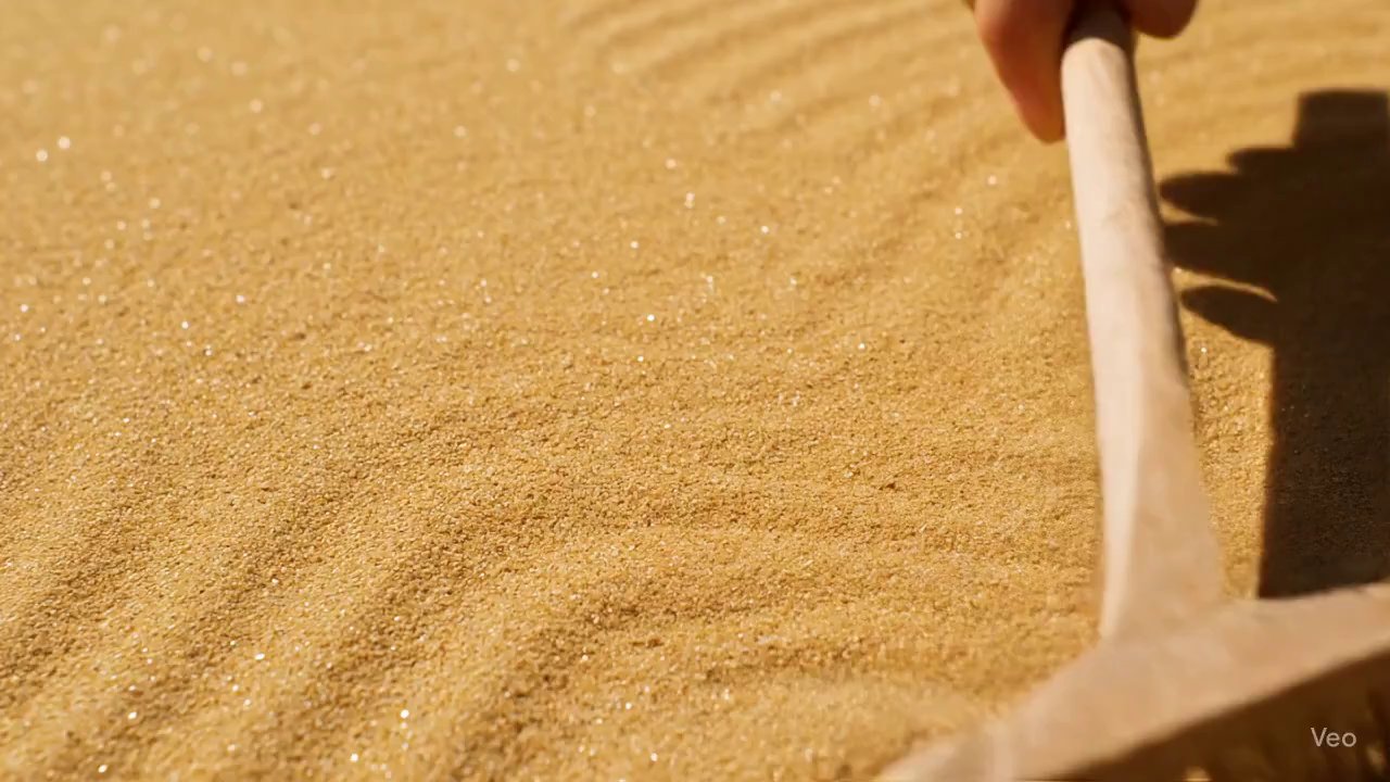 Golden Desert Sands: Macro Texture Exploration - Veo 3 AI video prompt thumbnail