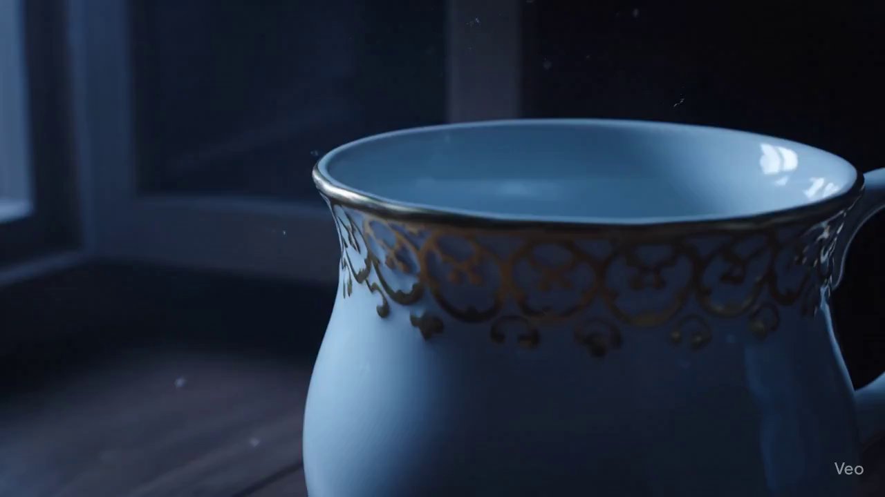 Enchanted Library in a Mug: A Cozy Fantasy Escape - Veo 3 AI video prompt thumbnail