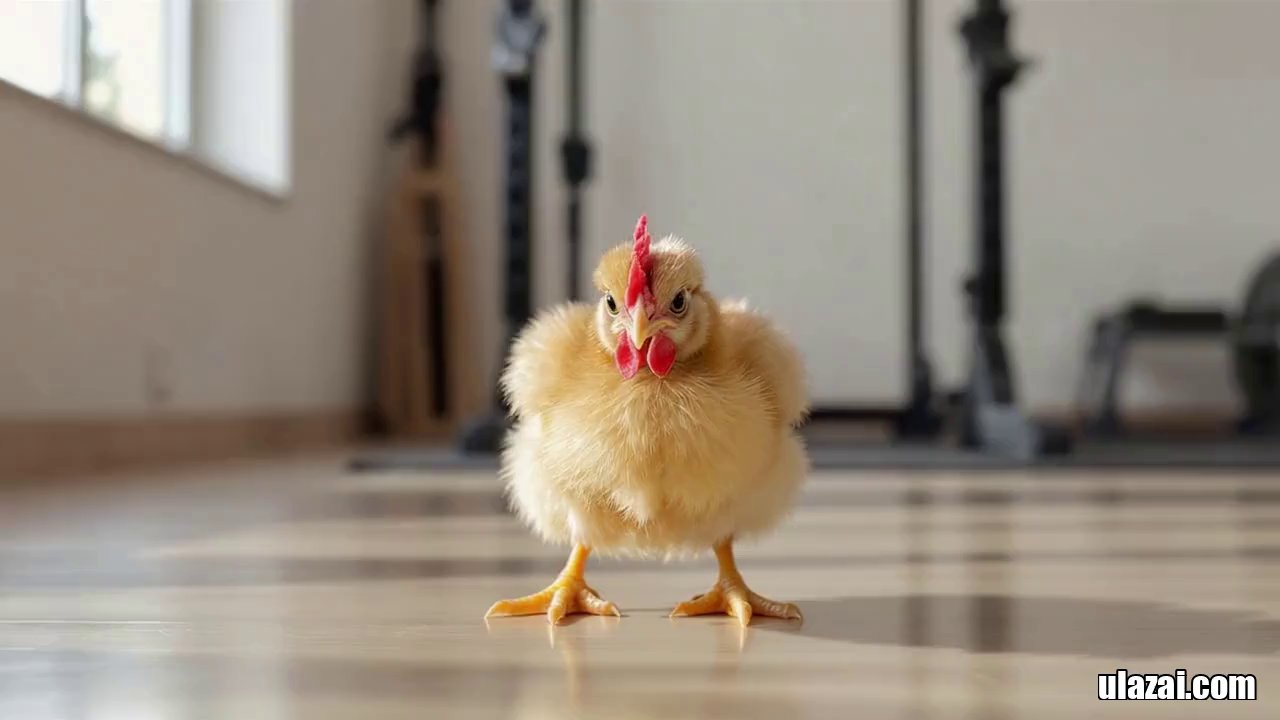 V2 CineFlow: Clucky's Epic Squat Journey: From Determination to Triumph - Veo 3 AI video prompt thumbnail