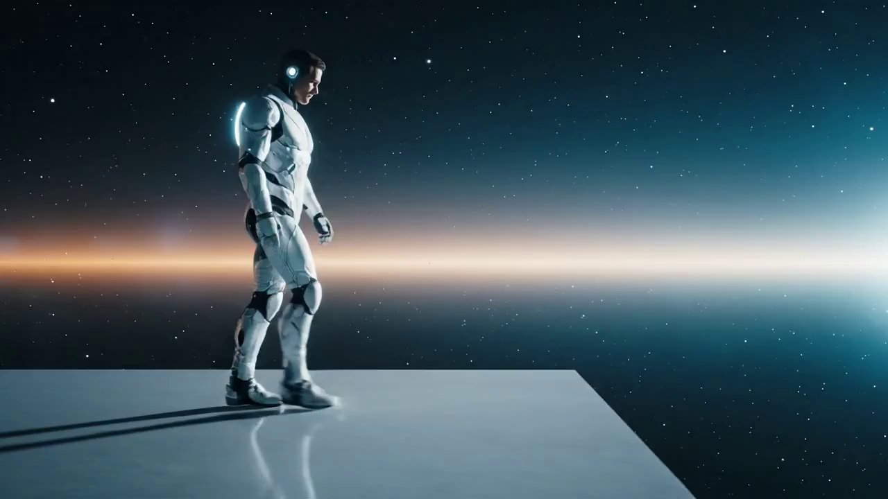 Cinematic Sci-Fi Odyssey: Slow Pan Future - Veo 3 AI video prompt thumbnail