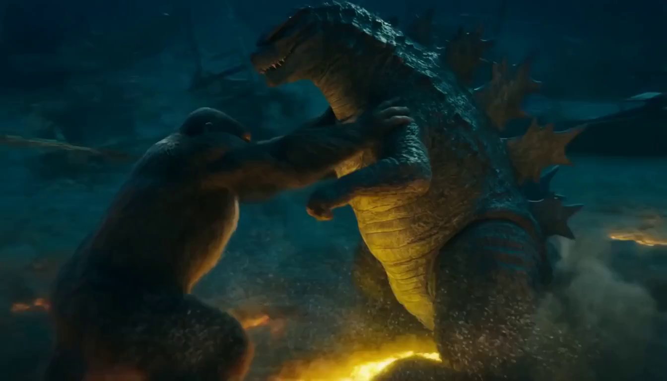 Oceanic Kaiju Brawl: Godzilla vs. Kong Anime Clash