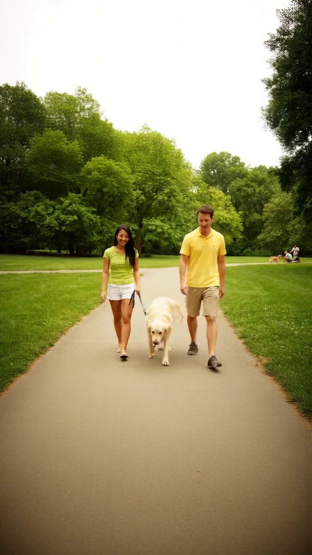 <video> <title>How to Greet a Dog Properly in 3 ... - Veo 3 AI video prompt thumbnail