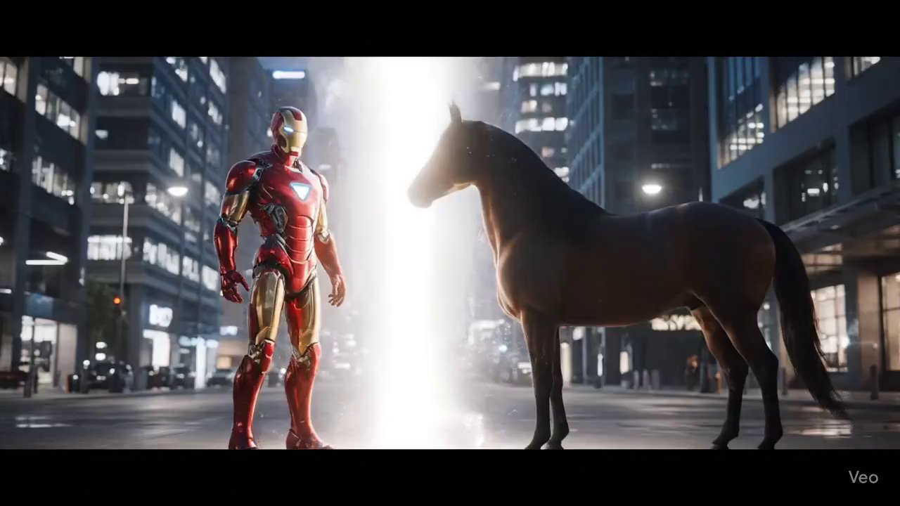 Iron Man Horse Fusion: Create Your Own Avenger - Veo 3 AI video prompt thumbnail