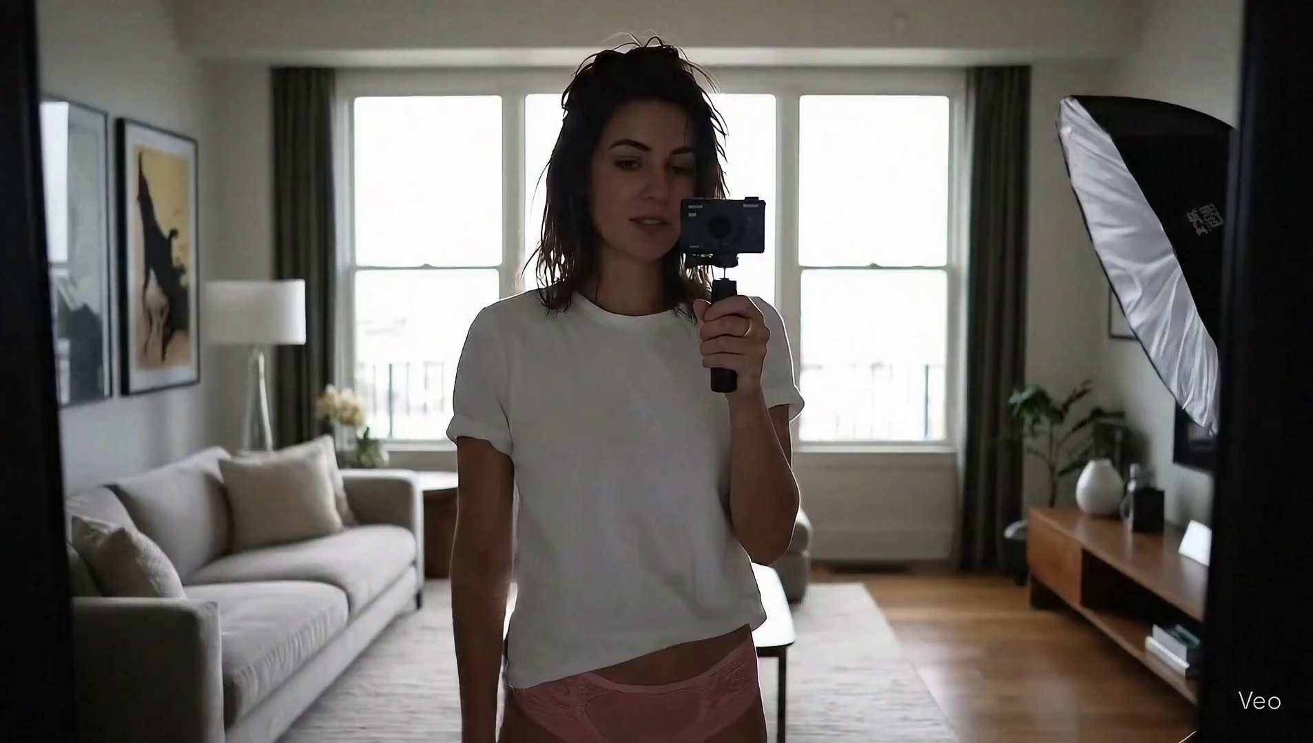 Hanna's Luxury Apartment Reveal: Realistic Lifestyle Vlog - Veo 3 AI video prompt thumbnail