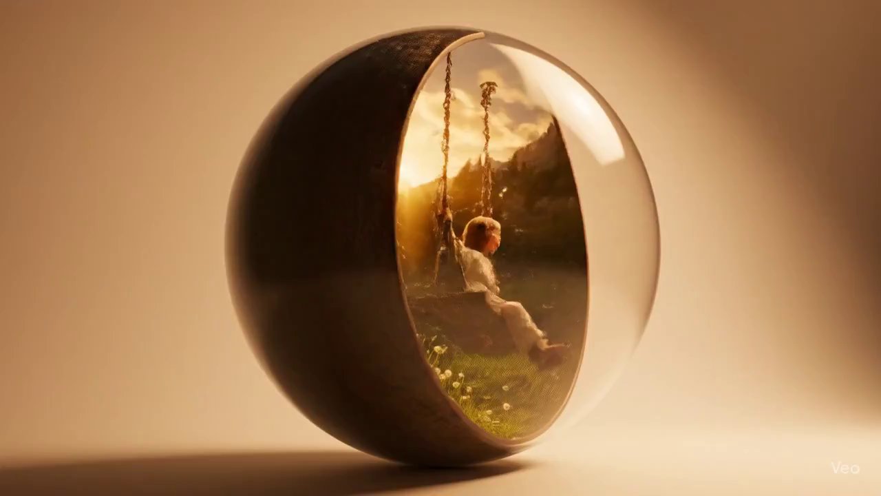 Dreamy Hyperbolic Gravity Bowl Unveiled - Veo 3 AI video prompt thumbnail