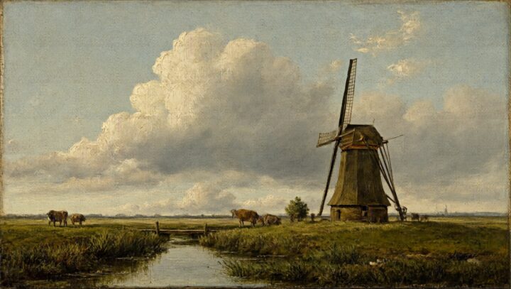 Input image 1 for An oil painting that starts to move
