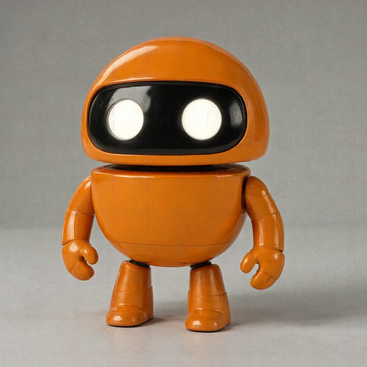 Input image 1 for Two references: a robot and a radio