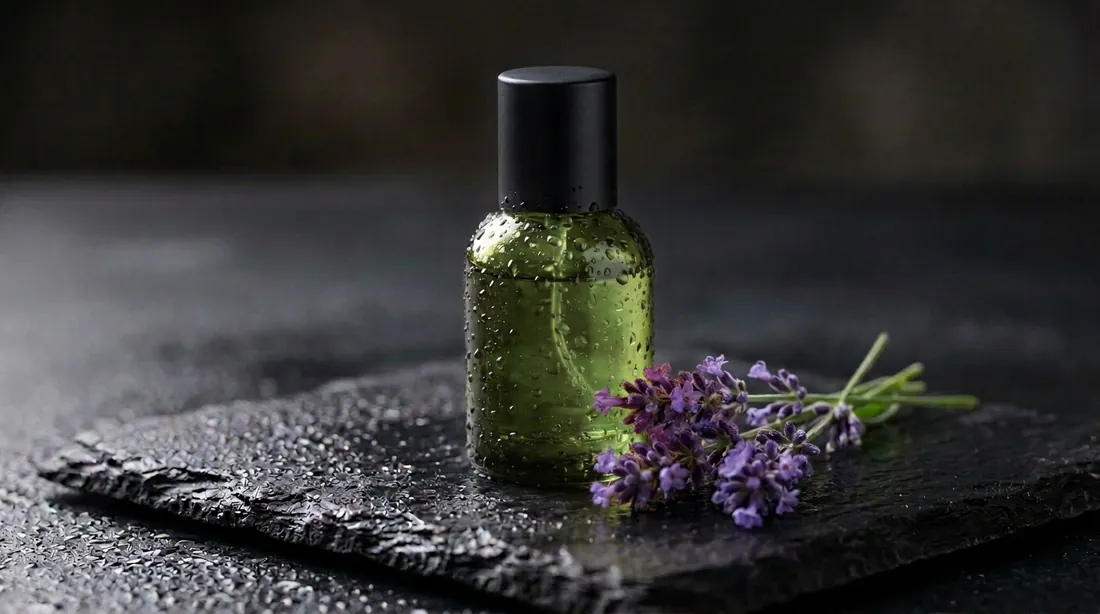 Vijf opeenvolgende bewerkingen van een parfumflesje in Nano Banana 2.1, Nano Banana 2 en Nano Banana Pro. De achtergrond wordt in elke rij donkerder.